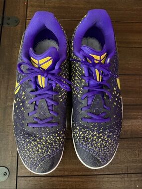 Men’s Purple and Yellow Kobe’s Basketball Athletic Sneakers